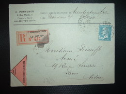 LR CR TP PASTEUR 1F50 OBL.20-11 29 CHARENTON LE PONT SEINE (94) H. PORTEMER - Postal Rates