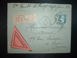 LR CR TP PASTEUR 1F50 OBL.4-4 30 PARIS 116 - Postal Rates