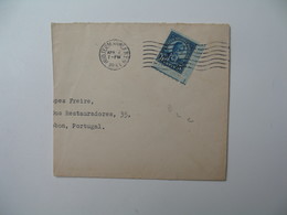 Fragment Lettre Perforé    Perforé   BLC    De Hud. Term Annex New York  To  Portugal  1931 - Perfins