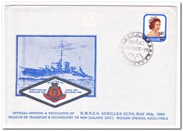 Nieuw Zeeland 1980, Stamped MOTAT, Ships - Covers & Documents