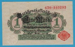 DEUTSCHES REICH 	1 Mark 	12.08.1914 Serial# 630.840293 P# 51 Reichsschuldenverwaltung - Altri & Non Classificati