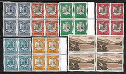 C 83 Andorre Lot De 7 Blocs De 4 N Des N°153A,153B,154,155,156,157,161A N++ - Altri & Non Classificati