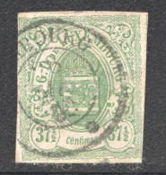 Luxembourg  Armoiries 37½ Cent  No 10 Oblitéré - 1859-1880 Wappen & Heraldik