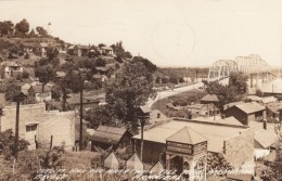 Hannibal Missouri, Cardiff Hill, Mark Twain Bridge, C1940s Vintage Real Photo Postcard - Kansas City – Missouri