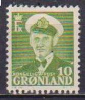 GROENLANDIA  1950  RE FEDERICO IX E VELIERO UNIF. 21 MLH VF - Ungebraucht