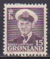 GROENLANDIA  1950  RE FEDERICO IX E VELIERO UNIF. 22 MLH VF - Ongebruikt