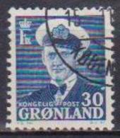 GROENLANDIA  1950  RE FEDERICO IX E VELIERO UNIF. 23A USATO VF - Unused Stamps