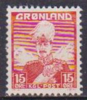 GROENLANDIA  1938 RE CRISTIANO X E ORSO UNIF. 5 MLH VF - Ongebruikt