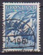 GROENLANDIA  1957 LEGGENDE DELLA GROENLANDIA UNIF. 30 USATO VF - Gebruikt