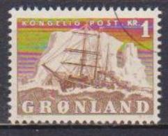 GROENLANDIA  1950 RE FEDERICO IX E VELIERO UNIF. 25 USATO VF - Usados