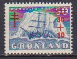 GROENLANDIA  1958 PRO FONDO ANTITUBERCOLARE UNIF. 31 MNH XF - Unused Stamps