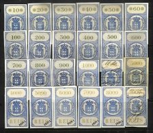 AZORES, Stamp Duty, PB 34/57, (*) MNG, F/VF, Cat. € 390 - Unused Stamps