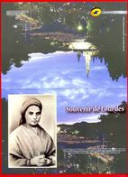 Collector 2009 "SOUVENIR DE LOURDES" - Feuillet De 10 Timbres Autocollants "MonTimbraMoi - Monde 20 G" - Collectors