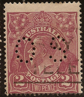 AUSTRALIA 1924 2d KGV OS SG O81 U #AIO453 - Servizio