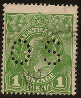 AUSTRALIA 1926 1d KGV OS SG O89 U #AIO458 - Dienstmarken