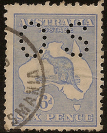 AUSTRALIA 1915 6d Roo Small OS SG O46 U #AIO414 - Dienstmarken