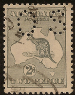 AUSTRALIA 1915 2d Roo Small OS SG O43 U #AIO415 - Service