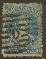 NZ 1871 6d Blue FFQ SG 135 U #AIP112 - Used Stamps