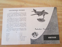 Rare : NOTICE DE MONTAGE Années 60 Pour Maquette Plastique AEROS : VAUTOUR - Avions