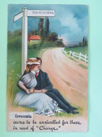 Australia (Queensland) 1897 Postcard ""Toowoomba - Man And Woman Couple"" To England - Queen - Covers & Documents