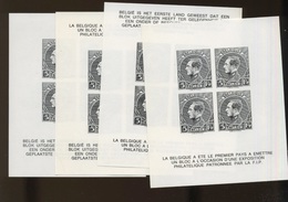 Souvenir Montenez En Noir Et Blanc  Les 4 Différents - Erinnophilie - Reklamemarken [E]