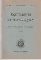 CATALOGUE : DOCUMENTS PHILATELIQUES DE L'ACADEMIE . 1962/65 . N° 13 à 24 . - Frankreich