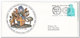 Nieuw Zeeland 1972, Prepaid Envelope, Welpex '72 National Stamp Exhibition, Special Stamping - Covers & Documents