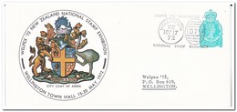 Nieuw Zeeland 1972, Prepaid Envelope, Welpex '72 National Stamp Exhibition, Special Stamping - Cartas & Documentos
