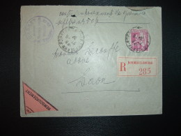 LR CR TP PAIX 1F75 OBL.27-6 34 BORDEAUX BOURSE GIRONDE (33) F. BASSET Huissier - Postal Rates