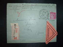 LR CR TP PAIX 1F75 OBL.14-2 34 LA FERTE MACE ORNE (61) JEAN MORELLO Huissier - Postal Rates