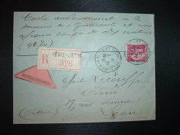 LR CR TP PAIX 1F75 OBL.14-3 34 HENIN-LIETARD PAS DE CALAIS (62) - Postal Rates