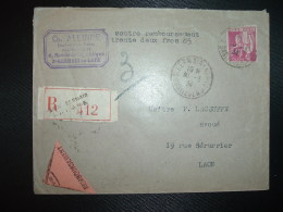 LR CR TP PAIX 1F75 OBL.30-3 34 ST GERMAIN EN LAYE BANLIEUE NO (78) Ch. ALLINNE Huissier - Postal Rates