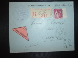 LR CR TP PAIX 1F75 OBL.4-8 36 ST OUEN S/SEINE SEINE (93) - Posttarife