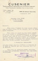Ancien Courrier Liqueur Cusenier Paris 1944 - Alimentaire