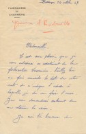 Ancien Courrier 2 Pages Faïencerie De Casamène Besançon 1947 - Artesanos