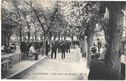 SPORTS - PETANQUE - JEUX DE BOULES à ASNIERES SUR SEINE   - Edition E.M MALCUIT  . N° 678 Voyagé En 1912 - Bowls