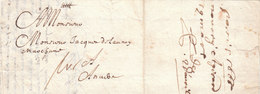 France Spanish Netherlands Belgium 1666 Entire Letter Paris To Antwerp Anvers With Thurn & Taxis Mail (q120) - ....-1700: Précurseurs