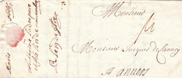 France Spanish Netherlands Belgium 1666 Entire Letter Paris To Antwerp Anvers With Thurn & Taxis Mail (q121) - ....-1700: Precursores