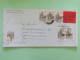 South Africa 1981 Express Cover To Switzerland - Pretoria University (6x) - Covers & Documents
