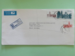 South Africa 1983 Registered Cover To Germany - Buildings - Covers & Documents