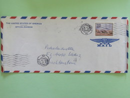 South Africa 1989 Cover To Liechtenstein - USA Official Enveloppe - Landscape - Covers & Documents