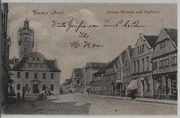 Verden Aller - Grosse Strasse Und Rathaus, Belebt - Verden