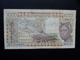 TOGO : 1000 FRANCS  1986   P 807Tg *   TTB - Togo