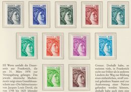 D 1255) Frankreich 1978 Mi# 2080-2090 **: Sabinerin - Unused Stamps