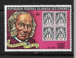 COMORES 1978 R.HILL TP DU BLOC  YVERT N°B27  NEUF MNH** - Rowland Hill