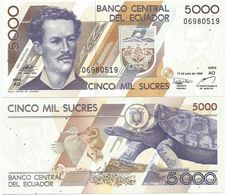 Ecuador 5000 Sucres 1999. UNC 5.000 Sucres - Ecuador