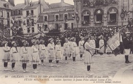 ORLEANS. - FÊTES DU 500è ANNIVERSAIRE DE JEANNE D'ARC (8 Mai 1912).  Sociétés Sportives De Jeunes Filles - Orleans
