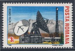 Romania Romana Rumänien 1988 Mi 4440 **Dish Aeriials "CHEIA" Earth Station / Telekommunikationsstelle -  INTEREUROPA - Telecom