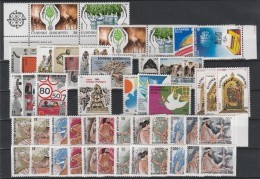 Greece 1986 Complete Year Of The Perforated And Imperforated Sets MNH - Années Complètes