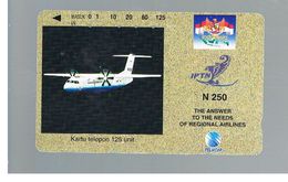 INDONESIA - TELKOM  - PLANE, IPTN N 250  - USED - RIF. 10378 - Avions